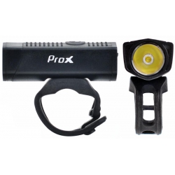 Zestaw lamp rowerowych ProX Aero F Plus set USB 400Lm